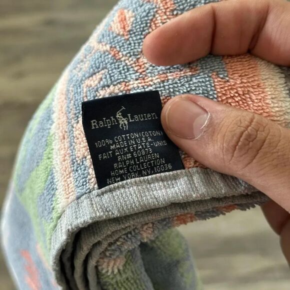Vintage Polo Ralph Lauren Aztec South Western Towel 50x27 - Picture 2 of 4